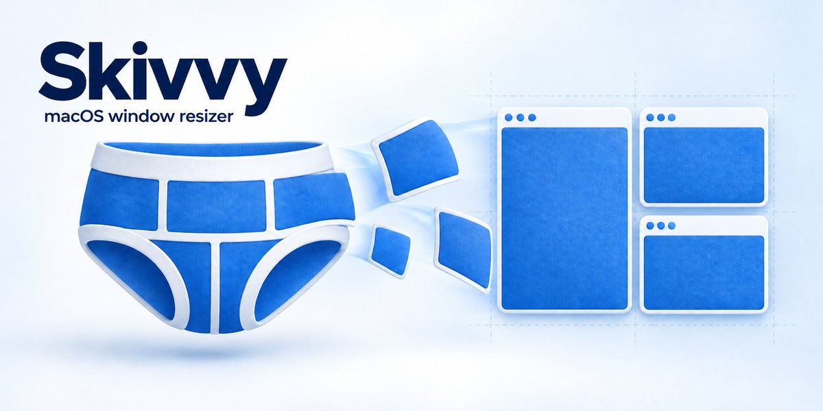 Skivvy - Keyboard Window Resizer for macOS